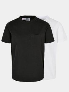modernes Urban Classics Unisex T-Shirt 180 g/m² mit Baumwolle Schwarz/Weiß