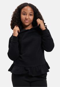 bequemer Urban Classics Unisex Hoodie Rippbündchen Kapuze 300 g/m² mit Baumwolle Schwarz