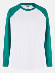 Soft Urban Classics unisex oversize sweatshirt, 140 g/m², made of cotton, green/white