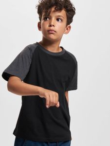 T-shirt enfant Casual Urban Classics, 140 g/m², coton, gris/noir