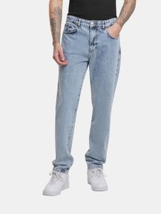 Pantalones vaqueros ajustados de corte casual para hombre, color azul.