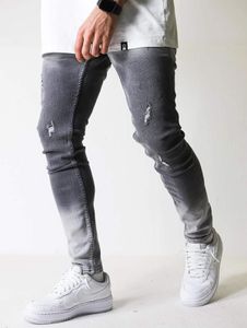 Jean gris élégant 2Y Premium pour homme, coupe droite.