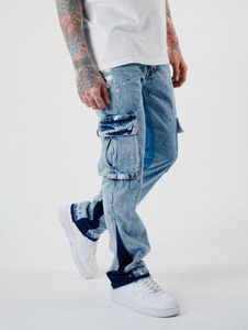 lässige 2Y Premium Herren Jeans mit Baumwolle Blau