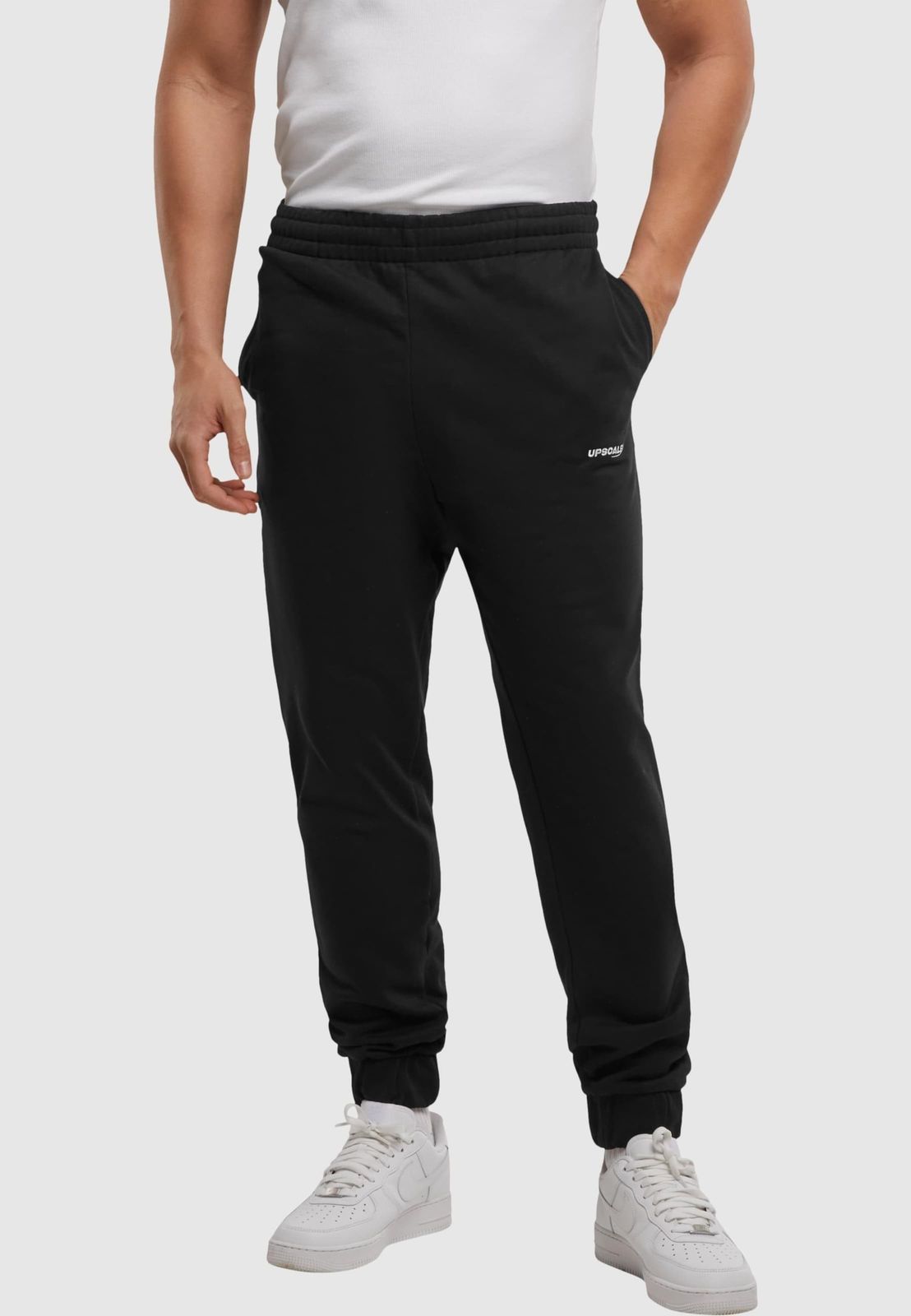 Mister Tee Herren Hose mit Rippbündchen aus Baumwolle