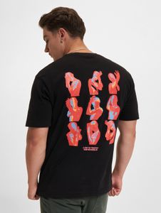 T-shirt sportiva da uomo Vertere Berlin in cotone, nera