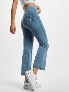 Vaqueros modernos Freddy para mujer, denim elástico con algodón azul