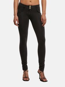 lässige Freddy Damen Jeans Skinny Fit Schwarz