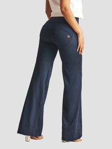 bequeme Freddy Damen Jeans Stretch Blau