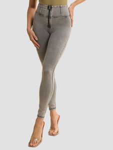 Jeans skinny da donna Casual Freddy in cotone, grigi
