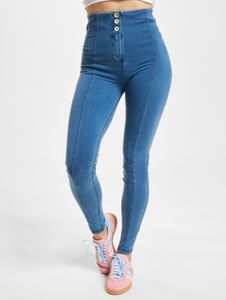 lässige Freddy Damen Jeans Skinny Fit Blau