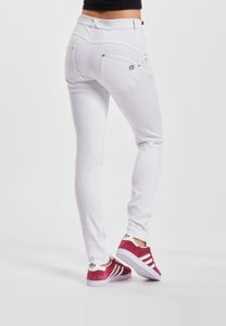 lässige Freddy Damen Jeans Skinny Fit Weiß