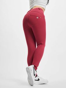 Jeans da donna Freddy, modello skinny, colore rosso bacca.