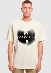 Camiseta oversize informal para hombre de Wu-Wear, 240 g/m², algodón, beige.