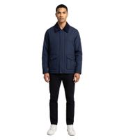 nachhaltige Stepp-Jacke für Herren Winter-Jacke mit Cord-Kragen 956444 Dunkelblau