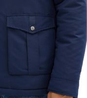 nachhaltige Stepp-Jacke für Herren Winter-Jacke mit Cord-Kragen 956444 Dunkelblau