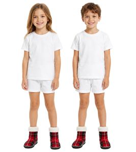 Cozy Kids' Slippers, Warm Winter Socks, Teen Socks, Girls' and Boys' Non-Slip Socks with Sole 928150 Black/Red