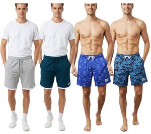 Pantaloncini sportivi da uomo SCOTCH & SODA, morbidi, ideali per il fitness, il tempo libero o la spiaggia. Disponibili in cotone blu petrolio, grigio chiaro o in rete, nei colori blu royal, nero/blu/petrolio.