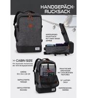 Worldpack Bestway Cabin Pro Daypack 54 cm Handgepäck-Rucksack mit 15" Laptopfach 50L 7744535 Grau