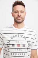 T-shirt girocollo da uomo Classic FQ1924 FQTom SS 21900644 in bianco o grigio