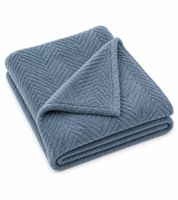 Kuschel-Decke Oeko-Tex zertifiziert - Standard 100 Mikrofaser-Decke ca. 150x200cm Blau