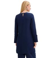 lässiges Damen Mini-Kleid tunikaartiges Sommer-Kleid mit langen Ärmeln 956346 Blau