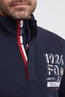 klassischer FQ1924 FQWilliam Herren Troyer mit Stehkragen Pullover 21900589 in Grau oder Blau