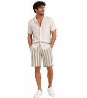klassische BLEND BHMorgan Herren Shorts mit Kordelzug Freizeitshorts 20717971 in Beige oder Blau