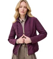 2-teiliger eleganter Damen Mantel 2-in1 Wollmantel und Daunenjacke mit recycelten Fasern 906403 Weinrot