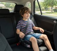 osann Boost Isofix Kinder Sitzerhöhung zertifizierter Kindersitz mit waschbarem Bezug 135-150cm Schwarz