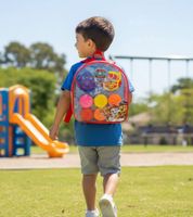 nickelodeon PAW PATROL Knet-Rucksack Set für Kinder 5 Knetmassen, 4 Ausstecher und Rucksack 9568639 Klar/Bunt