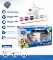 Kreatives nickelodeon PAW PATROL Malset zum Selbstgestalten Skye Helikopter Geschenkidee Grau/Bunt