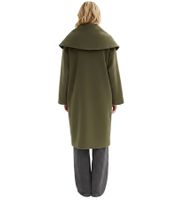 pflegeleichter Damen Mantel in Wolloptik Oversized Übergangs-Jacke 952474 Grün