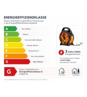 Guirlande lumineuse d'extérieur Konstsmide, sur enrouleur de câble, 7 mètres, 100 LED, Ambre, étanche IP44, Noir/Rouge