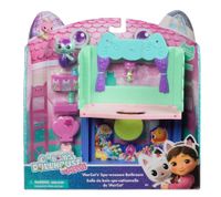 10-Piece GABBY'S DOLLHOUSE Toy Set: Spa-tastic Bathroom for the Dollhouse – Pink/Turquoise/Multicolor