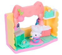 10-Piece GABBY'S DOLLHOUSE Toy Set: Cakey's Sprinkle Kitchen for the Dollhouse – Pink/Turquoise/Multicolor