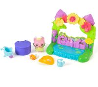 7-Piece GABBY'S DOLLHOUSE Toy Set: Queen Kitty Fairy's Crystal – For the Dollhouse (Pink/Turquoise/Multicolor)