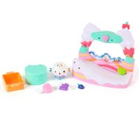 7-Piece GABBY'S DOLLHOUSE Toy Set: Cakey Cat's Sweet Treat for the Dollhouse – Pink/Turquoise/Multicolor