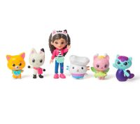 11-teiliges GABBY`S DOLLHOUSE Spielzeug-Set Cat-Venture Crew Pack Puppenhaus Zubehör mit Figuren Pink/Türkis/Bunt