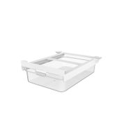 Rotho CAUMA Refrigerator Organizer Drawer 2.6L Fridge Box / Freshness Container 9556204 Transparent/White
