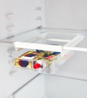 Rotho CAUMA Refrigerator Organizer Drawer 2.6L Fridge Box / Freshness Container 9556204 Transparent/White