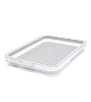 Rotho CAUMA Refrigerator Organizer 1.3 Liters – Stackable Freshness Box with Lid (9554102) – Transparent/White