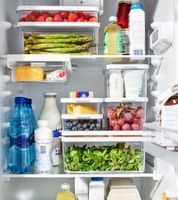 Rotho CAUMA Refrigerator Organizer 1.3 Liters – Stackable Freshness Box with Lid (9554102) – Transparent/White
