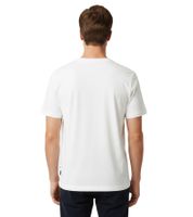 Eye-Catching Tom Tailor Men's T-Shirt – Cotton Sports Shirt with Logo Lettering 1037735 20000 White/Blue