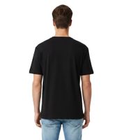 Sustainable Tom Tailor Men's T-Shirt – Organic Cotton Sports Shirt with Applied Logo Lettering (1045021 29999 Black)