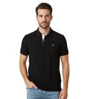 Classic Tom Tailor Men's Polo Shirt – Comfortable Piqué Shirt with Button Placket and Logo (1027713 29999 Black)