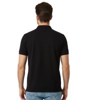 Classic Tom Tailor Men's Polo Shirt – Comfortable Piqué Shirt with Button Placket and Logo (1027713 29999 Black)