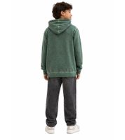 nachhaltiger Kinder Hoodie für Jungen aus weichem Baumwoll-Mix Kapuzen-Pullover mit Skelett 922809 Grün oder 918185 Schwarz