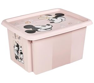 keeeper Aufbewahrungsbox Karolina "Minnie Maus" mit Deckel Stapel-Box 15L Vorratsbox 9575785 Nordic Pink