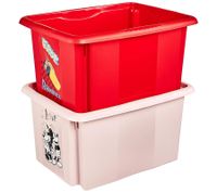 keeeper Aufbewahrungsbox Karolina "Minnie Maus" mit Deckel Stapel-Box 15L Vorratsbox 9575785 Nordic Pink