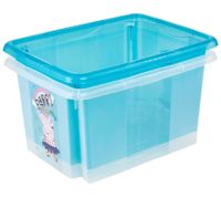 keeeper Aufbewahrungsbox Karolina "Peppa Pig" mit Deckel Stapel-Box 15L Vorratsbox 9575388 Weiß/Transparent